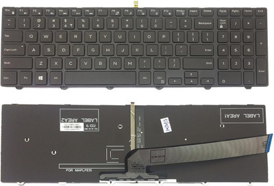 Evosyne Laptop Keyboard Compatible for Inspiron 15 3000 5000 3541 Series with backlight Laptop Keyboard Replacement Key