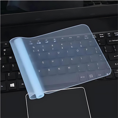 HEAST Universal Silicone Keyboard Protector|Dust Protector for 15.6-inch Laptop Keyboard Keyboard Skin(Transparent)