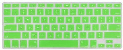 J Keyboard Protector Compatible with MacBook Air 13 inch 2020 Release Model A2179 Soft Silicone Waterproof Dust-Proof Ultra Thin Keyboard Keyboard Skin(Green)