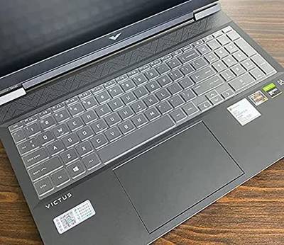 Saco Silicone Skin Keyboard Cover for 16.1 Inch Laptop Suitable for HP Victus 16.1-inch Gaming Laptop (16-Exxxx & 16-Dxxxx series) Keyboard Skin