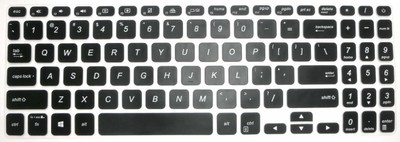 PARADISEECOM S530 S530U S530UA S530UN F512DA F512FA X509FA X509FJ Laptop Keyboard Skin(Black)