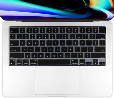 oaky Keyboard Skin Cover for 2024-2021 MacBook Air 13.6 inch 15.3 inch M2 M3 MacBook Air Keyboard Skin(Black)