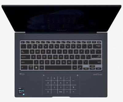 Saco Silicone Keyboard Cover Compatible for ASUS Vivobook 14X OLED K3405VCB-KM951WS | K3405VCB-KM952WS Series Laptop Keyboard Skin(Black)