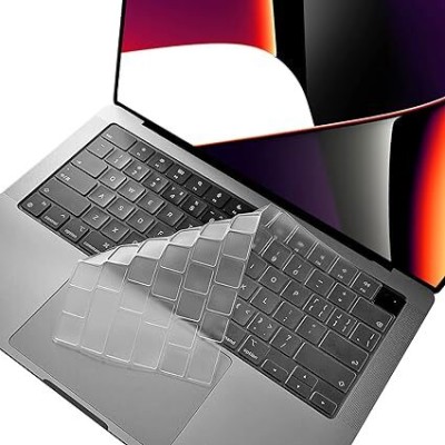 oaky M3 M2 M1 Pro/Max Chip MacBook Pro 14 inch [A2918 A2992 A2779 A2442] Laptop Keyboard Skin(TPU Clear)