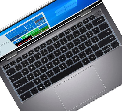 Saco Keyboard Cover for Dell Inspiron 13 14 5000 7000 5310 5410 5415 5418 5420 5425 7415 7420 7425 Keyboard Skin(Black)
