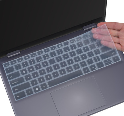Saco Keyboard Cover for 2025 2024 New Dell Inspiron 14 5440 5441 5445 7440 7441 & Inspiron 16 7640, Inspiron 14 Plus 7440 7441 & Inspiron Plus 16 7640 AI Laptop Keyboard Skin(Transparent)