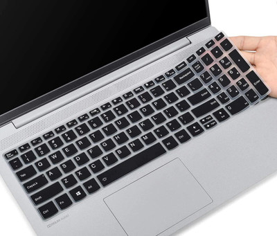 RAYA Silicone Keyboard Skin Cover for Lenovo ideapad Slim3 & Slim5 15.6 inch Laptops | Lenovo ThinkBook 15 and Lenovo V15 Laptop Keyboard Skin(Black)