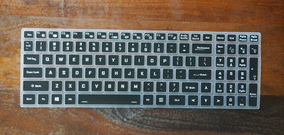 RAYA Silicone Keyboard Cover for Acer ALG [ AL15G-52 / AL15G-53 ] Gaming Laptop and Acer Aspire 7 [A715-79G] & Aspire Lite [ AL15-41 / AL15-52 / AL15-53 ] Laptop Keyboard Skin(Black)