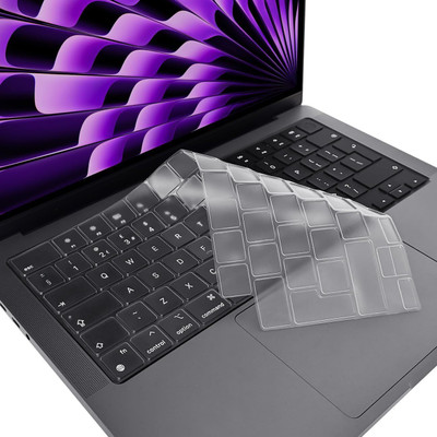 oaky Protector for 2021-2024 Release MacBook Air 13.6 inch M2 M3 M4 MacBook Air 13 inch Keyboard Skin(TPU Clear)