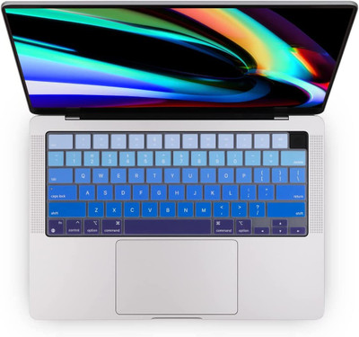 RAYA Keyboard Cover for MacBook Air M2 Chip (13.6 inch) Laptops MacBook Pro 14 inch (A2442 M1 Pro/Max) & MacBook Pro 16 inch (A2485 M1 Pro/Max) Keyboard Skin(Gradient Blue)