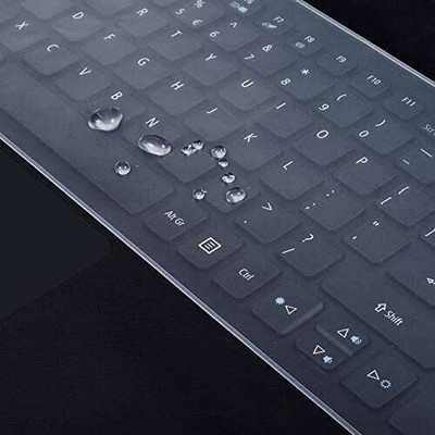 sohil Universal Silicone Keyboard Cover 15.6 inch Laptop Keyboard Skin(Transparent)