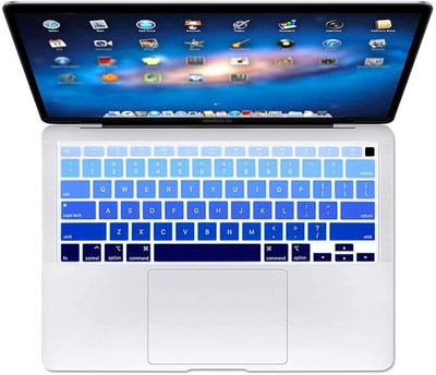 oaky Keyboard Cover Skin for MacBook Air 13 2020 - Silicon Blue MacBook Air Keyboard Skin(Silicon Blue)