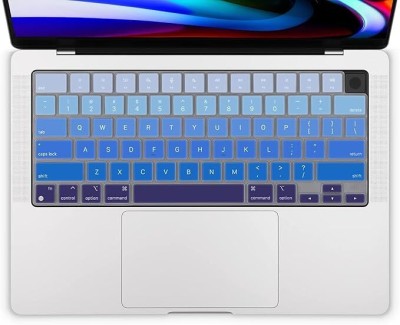 oaky Keyboard Skin Cover for 2024-2021 MacBook Air 13.6 inch 15.3 inch M2 M3 MacBook Air Keyboard Skin(Blue)