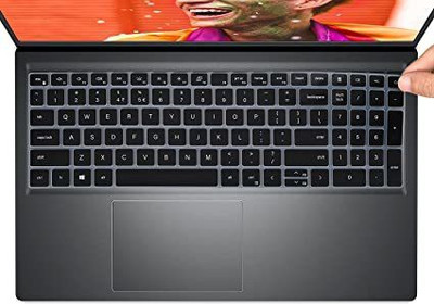 Saco Silicone Keyboard Skin Cover Compatible for Dell Inspiron 3521 15.6 Inch Laptop - launch year 2022 Keyboard Skin(Black)