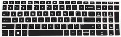Capsa Black,Keyboard Silicon Protector Laptop Keyboard Skin(Black)