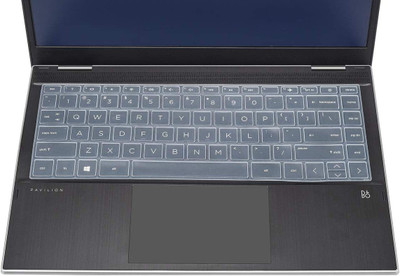 Saco Silicone Skin Keyboard Cover Compatible for HP Pavilion Plus 14-EH Series Launch year - 2022 Keyboard Skin(Transparent)