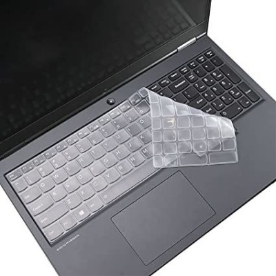 Saco Silicone Keyboard Skin Cover Compatible for Lenovo Legion 5 Gaming Laptop 82B500BHIN - launch year 2020 Keyboard Skin(Transparent)