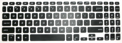 Saco Black,S530 S530U S530UA S530UN F512DA F512FA X509FA X509FJ Laptop Keyboard Skin(Black)