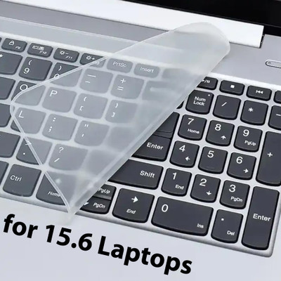 torpedo Laptop Silicon Keyboard Dust Cover 15.6 Size Laptops Keyboard Skin(Clear, Transparent)