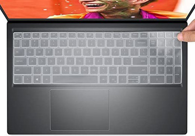 Saco Silicone Keyboard Skin Cover Compatible for Dell Inspiron 3515 15.6 Inch Laptop - launch year 2022 Keyboard Skin(Transparent)