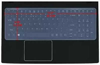 VISHAL 15.6 inch, Laptop Keyboard Silicon Cover, Laptop keypad Cover, Dust Protector-24 Laptop Keyboard Skin(Transparent)