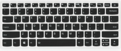 Saco Silicone Keyboard Cover Protector Skin for 13.3 Inch Lenovo Notebook Tide 7000 Laptop Keyboard Skin(Black)