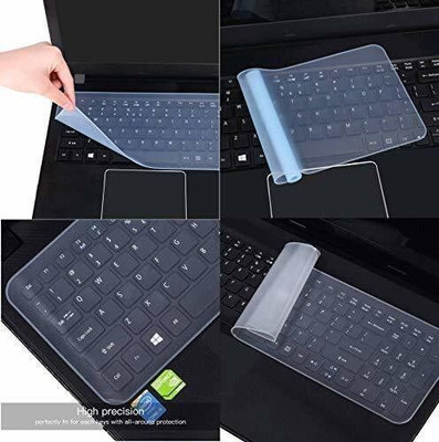 VISHAL Keyboard Protector SkinKeyboard Dust Cover Keyboard Skin for 14.0 Laptop 14.0 HP DELL Laptop Keyboard Keyboard Skin(White)