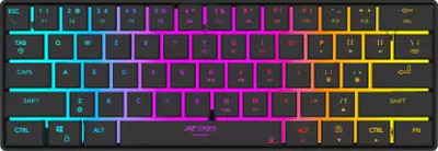 Ant Esports MK 1500 Mini / 60% Pro RGB, Type-C Charging, 1000 MAh Battery, Membrane Wireless Gaming Keyboard  (Black) For Rs. 799