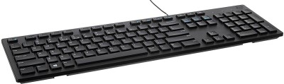 DEVBHOOMI DB KB216 Multimedia USB Wired Keyboard with Plunger Keys and is Spill Wired USB Desktop Keyboard(Black)