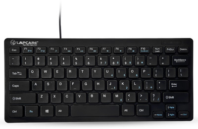 LAPCARE D-Lite Plus Wired Black Wired USB Laptop-size Desktop Keyboard Compatible with Desktop, Laptop, Mac(Black)