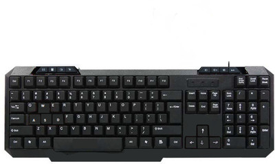 ZEBRONICS ZEB-KM2000 Multimedia Wired USB Standard Desktop Keyboard Compatible with Desktop, Laptop, Mac multimedia_keys(Black)