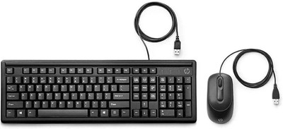 HP km160 Wired USB Standard Desktop Keyboard Compatible with Desktop, Laptop, Mac(Black)