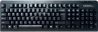 Tvs Electronics Champ XL Wired USB Standard Desktop Keyboard Compatible with Desktop, Laptop, Tablet, iPad, Mac(Black)