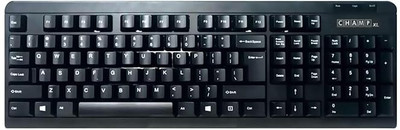 Tvs Electronics CHAMP XL Membrane Key Switches For Silent & Comfortable Use Wired USB Standard Desktop Keyboard Compatible with Laptop(Black)