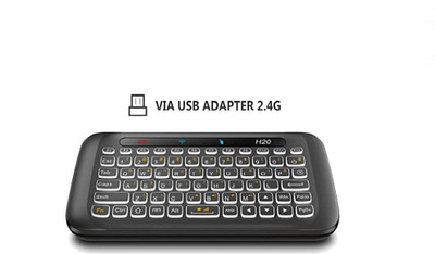 Etzin H20 Mini Wireless Keyboard with Touchpad Backlit Small SizeTouchpad TD-600KM Wireless Gaming Keyboard(Black)