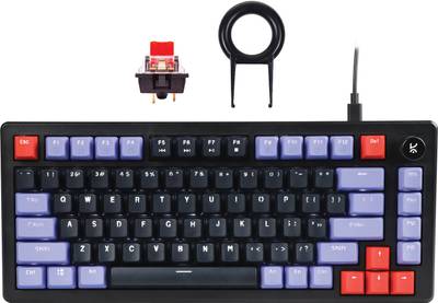 Kreo Hive OG Gaming Mechanical Keyboard Backlit Keyboards, Led Keyboard Braided Cable Wired USB Gaming Keyboard