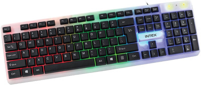 Intex IT-KB331 / Full-Size, RGB Lighting, Membrane Wired USB Gaming Keyboard  (Black) For Rs. 379 @ 71 %