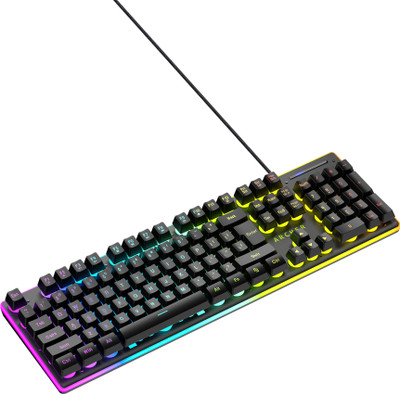 Archer Tech Lab ATL-K-LSBRZW0 Wired USB Standard Gaming Keyboard Compatible with Desktop, Laptop, Mac Easy to Use,Plug and Play,Quick, Comfy Durable body(Black)