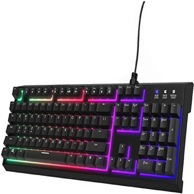 ASTRUM Backlit Wired Mechanical Gaming Keyboard - KM350 Wired USB Standard Gaming Keyboard Compatible with Desktop, Laptop, Mac , with gaming mode ,stand support,multimedia_keys,Astrum KM350(Black)