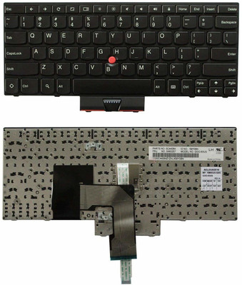 TechSonic Keyboard For IBM Lenovo Edge THINKPAD E120, X121e, X130e, X131E, E220S, 04Y0379 Internal Laptop-size Laptop Keyboard Compatible with Desktop, Laptop, Mac(Black)