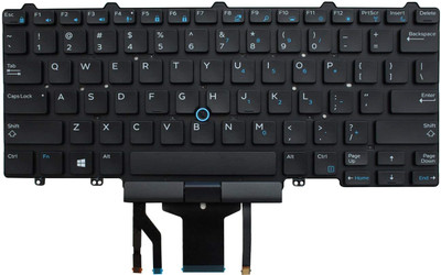 DJEnterprises Keyboard for Del,l Latitude E5450 E5470 E7450 5488 with Backlight 000M14 Laptop Keyboard Replacement Key
