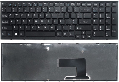 SOLUTIONS-365 Compatible Vaio VPC-EH With frame Internal Laptop-size Laptop Keyboard Compatible with Desktop, Laptop, Mac(Black)
