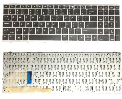 SOLUTIONS-365 COMPATIBLE HP 850-G5 WITHOUT BACKLIT SILVER FRAME US Internal Laptop-size Laptop Keyboard(Black, Silver)
