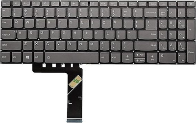 SOLUTIONS-365 COMPATIBLE KEYBOARD FOR Lenovo IdeaPad 320-17IKB WITHOUT BACKLIT GREY US Internal Laptop-size Laptop Keyboard Compatible with Desktop, Laptop, Mac(Grey, Backside Black)