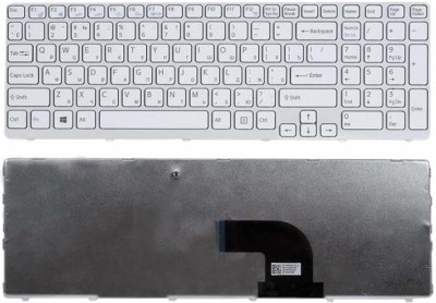 TECHCLONE Laptop Keyboard Replacement for SVE15 Series Internal Laptop Keyboard(White)