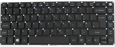 SOLUTIONS-365 ACER E5-422 WITHOUT BACKLIT BLACK UK Internal Laptop-size Laptop Keyboard(Black)
