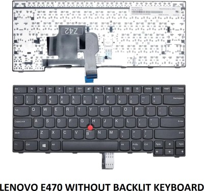 ROTECH SOLUTIONS COMPATIBLE E470 KEYBOARD FOR LENOVO THINKPAD E470 E470C E475 WITHOUT BACKLIT Internal Laptop Keyboard(Black)