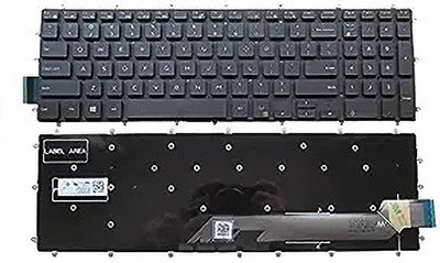 TECHCLONE Inspiron 5565 5567 5570 5575 7566 7567 7577 Series with Backlite Internal Laptop-size Laptop Keyboard Compatible with Desktop, Laptop, Mac(Black)