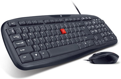 iball Wintop Deskset(USB V3.0 Keyboard + Mouse) Wired USB Standard Laptop Keyboard Compatible with Desktop, Laptop, Mac Deskset iBall Wintop USB V3.0(USB Keyboard + USB Mouse)(Black)