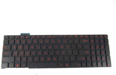 TECHCLONE GL552VW Internal Laptop-size Laptop Keyboard Compatible with Desktop, Laptop, Mac(Black)